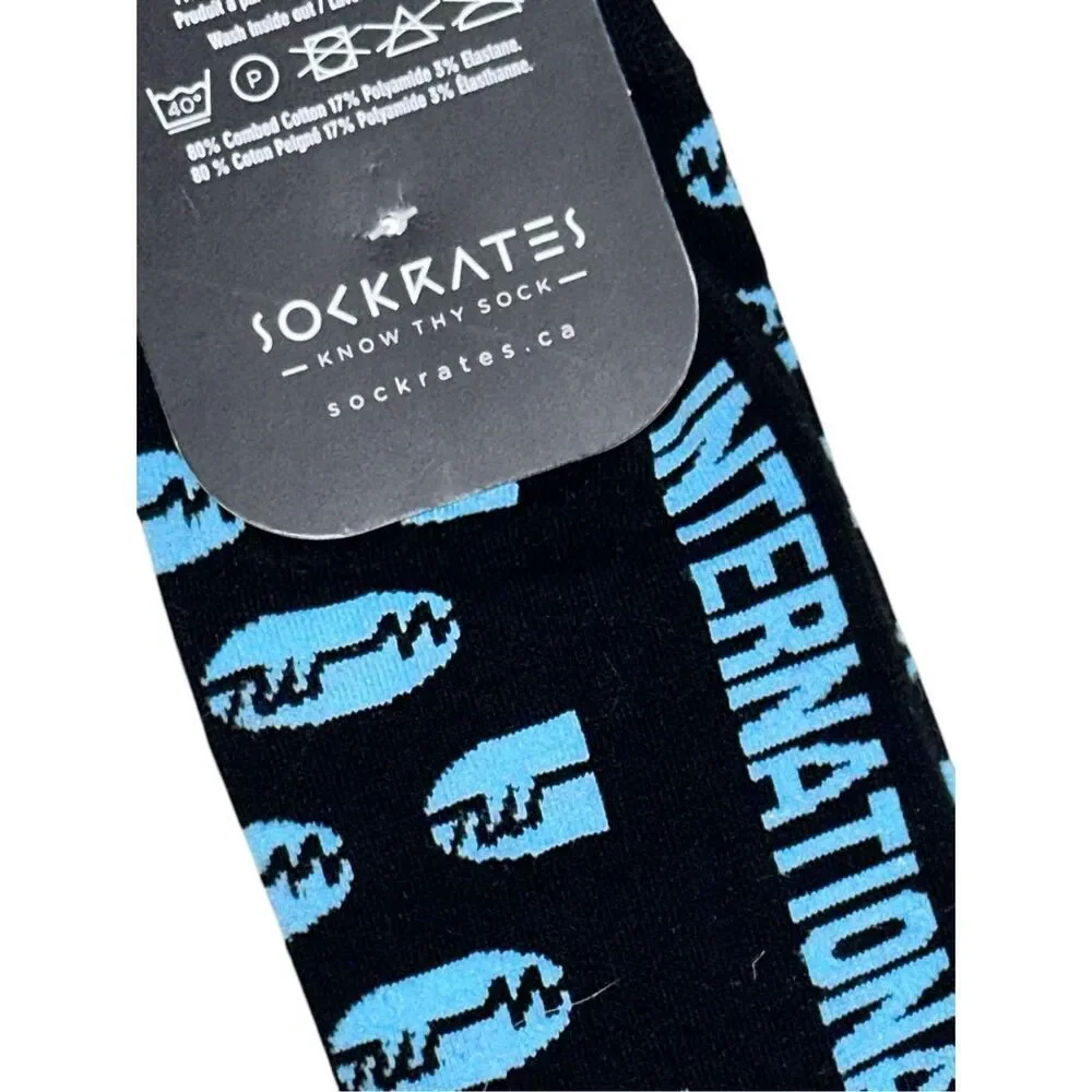 NEW WITH TAGS New SOCKSRATES Funky Socks-- One size Pair Novelty Socks- Funny, H